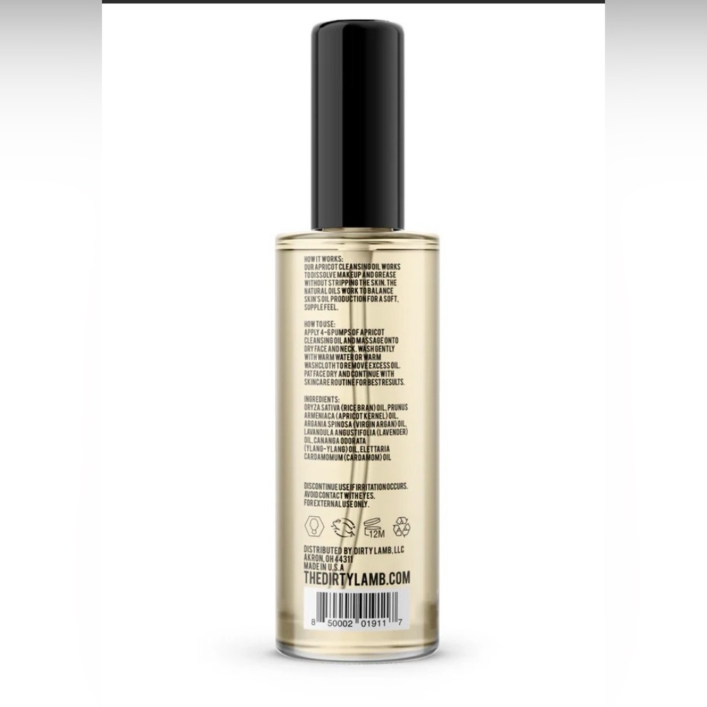 DIRTY LAMB APRICOT CLEANSING OIL - BRAND NEW SEALED! - Picture 3 of 6